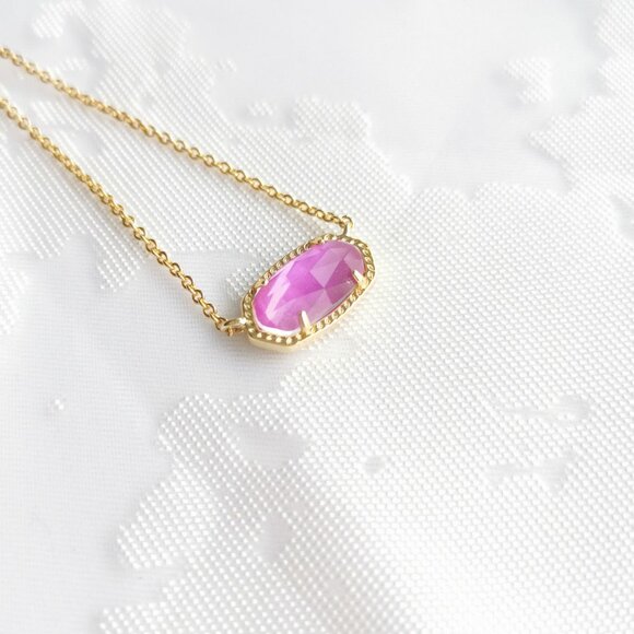 Kendra Scott Elisa Gold Necklace Azalea Illusion - Picture 2 of 4